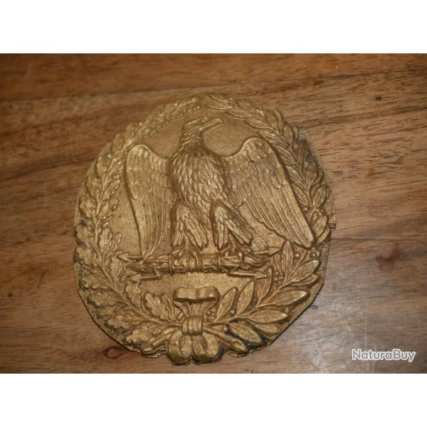 Rondache NAPOLEONIENNE en laiton avec l'aigle, refabrication ann�es 80