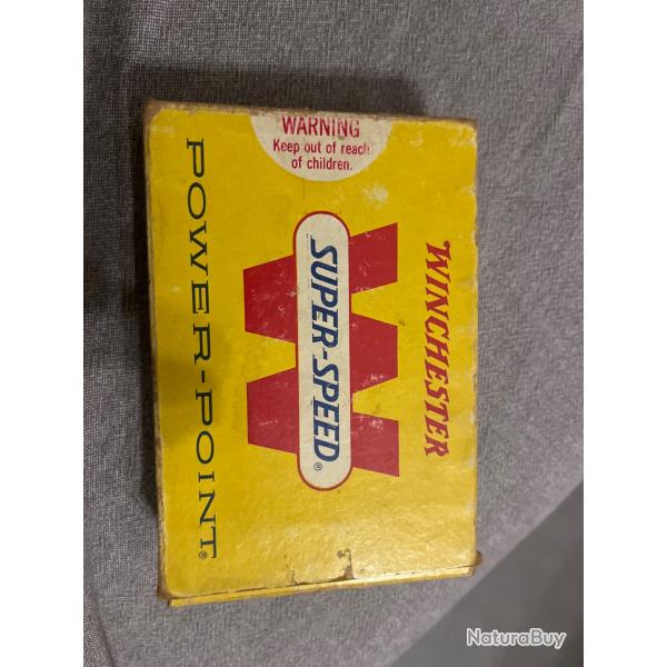 Bote incomplte de cartouches WINCHESTER SUPER SPEED POWER POINT calibre 375 H&H magnum 16 pices