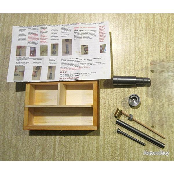 kit de rechargement H&C neuf pour 12mm Broche