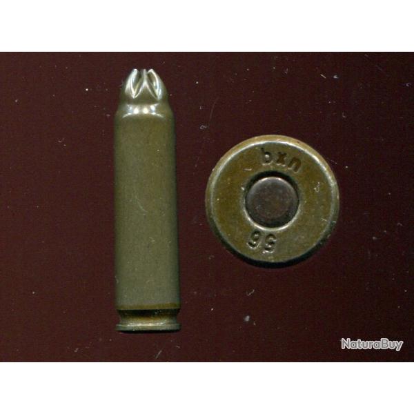 7.62 x 45 CZ - RARE cartouche � blanc - �tui acier ferm� en rosette 6 plis - marquage : bxn 56