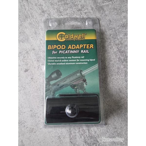 Adaptateur Caldwell rail Picatinny vers grenadi�re pour bipied ou bretelle