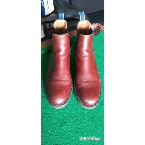 Paire de bottines T44 cuir marque Gant