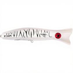 Poisson nageur HALCO Roosta popper 160 H77 White tiger
