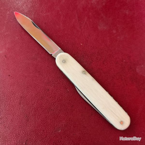 Ancien couteau canif NOXI Thiers 3 pices ivoire tat neuf