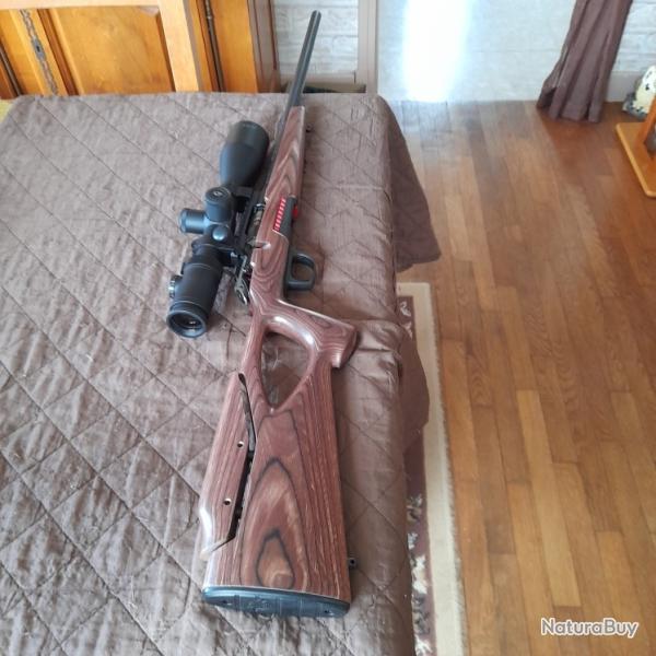 winchester Xpert 22 LR crosse trou de pouce canon de 56 cm 1/2x20 - 3 chargeurs 10 coups