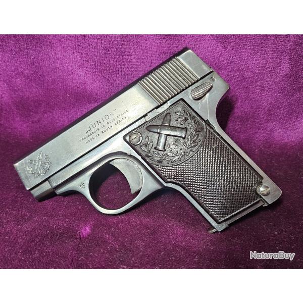 Pretoria Arms Factory "JUNIOR", calibre 6.35br (25acp), 1956, Afrique du Sud! Cat�gorie B