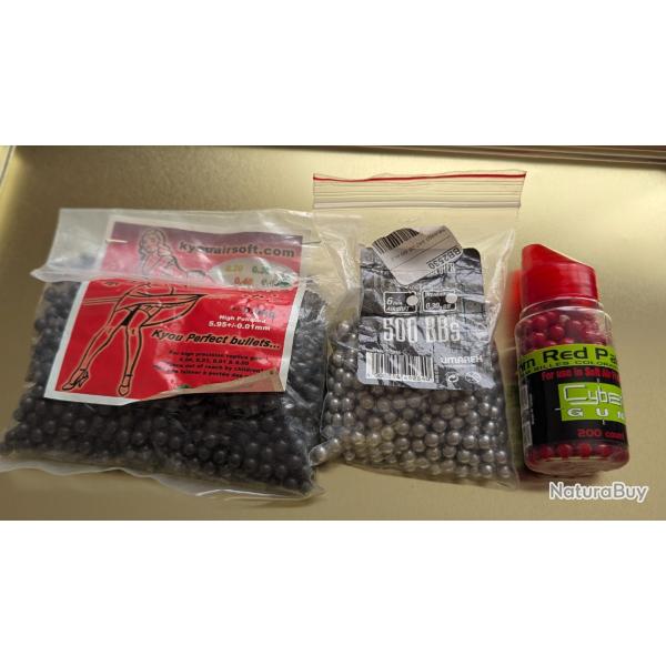 Lot de billes  airsoft