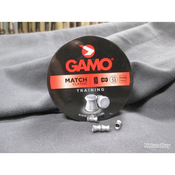 500 plombs 4.5mm Match Classic de GAMO