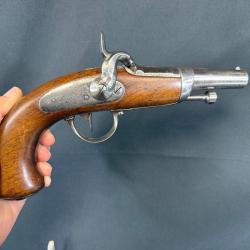 RARE PISTOLET &Agrave; PERCUSSION D'OFFICIER DE GENDARMERIE MOD&Egrave;LE 1836