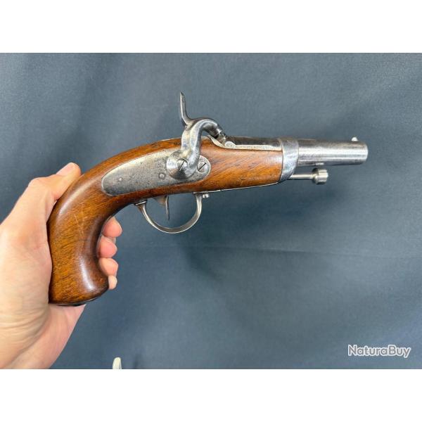 RARE PISTOLET � PERCUSSION D'OFFICIER DE GENDARMERIE MOD�LE 1836