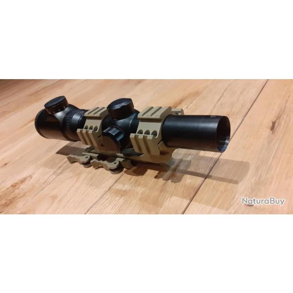 Lunette tactique  partir d'une lunette de battue Edenberg (qualit allemange) en 1.25-4.5x26