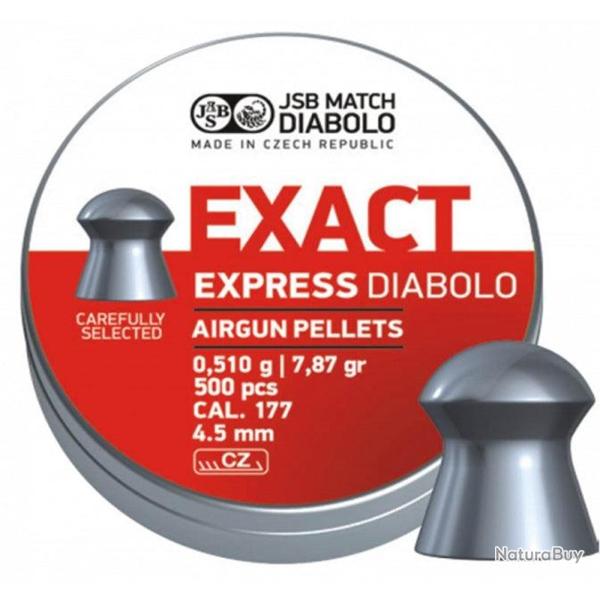 Bo�te de 500 plombs JSB Diabolo Exact Express - Cal. 4.5