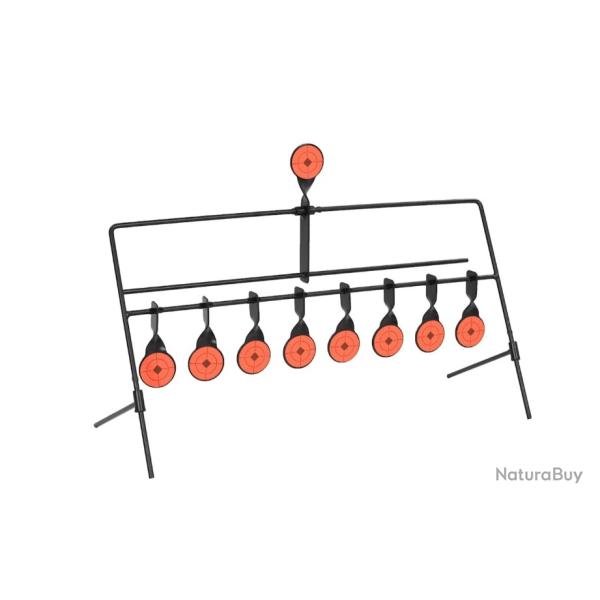 Cible de tir rotative reinitialisation automatique 8 et 1 cibles precision entrainement
