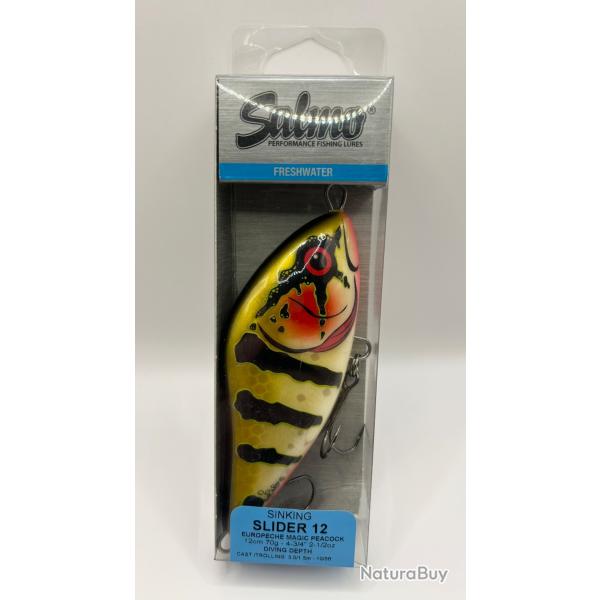 Leurre Salmo Slider 12cm 70g Magic Peacock
