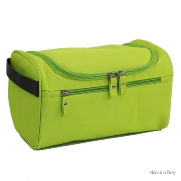 Trousse de Toilette Suspendue Unisexe - Spacieuse & �l�gante - Voyage Vert 25 x 15 x 14