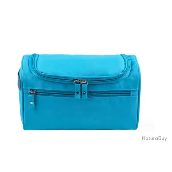 Trousse de Toilette Suspendue Unisexe - Spacieuse & �l�gante - Voyage Bleu 25 x 15 x 14