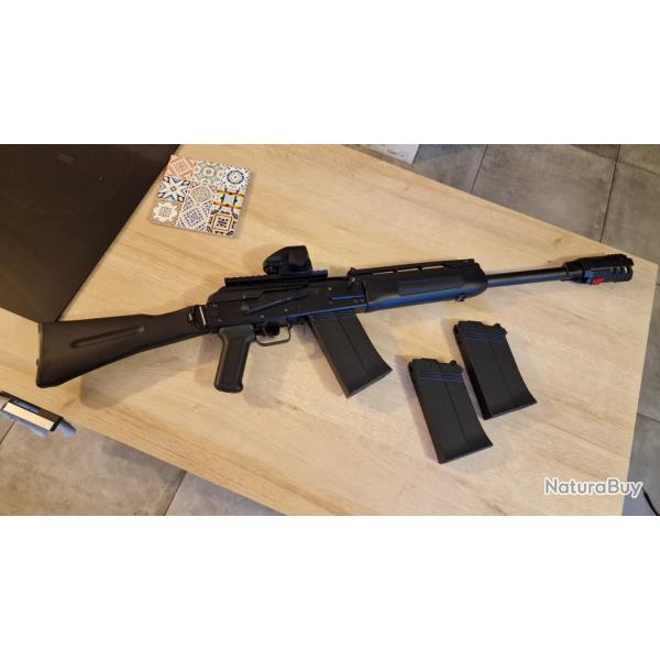 Tokyo Marui Saiga 12K � Comme neuf � 3 chargeurs + optique + traceur Quark R