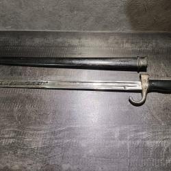 Ba&iuml;onnette Berthier 1892 PEUGEOT 2&egrave; type matching numbers