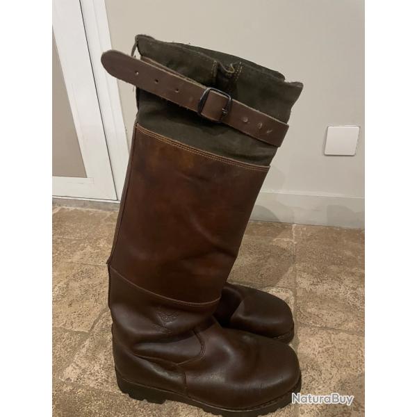 Bottes de chasse Danoise Crispi fourr�es tr�s bon �tat mod�le unique