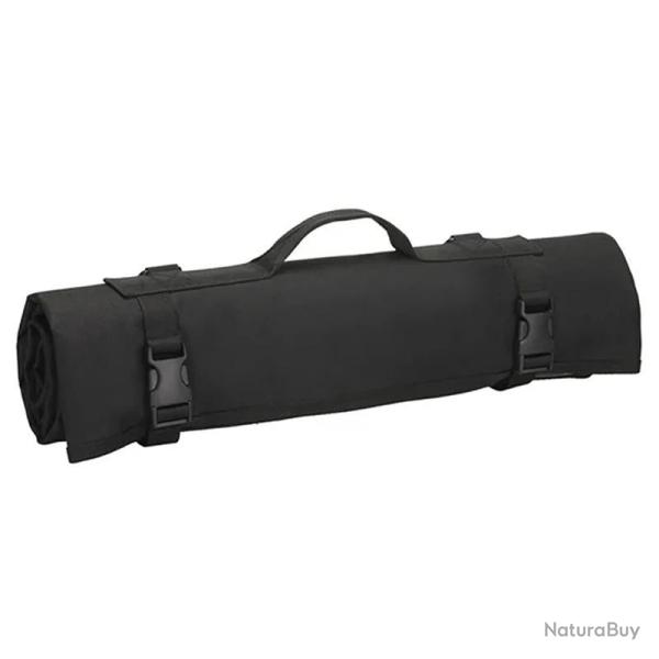 Tapis de Tir Tactique Etanche XXL 208�150 cm Antid�rapant Enroulable MOLLE Id�al Chasse Tir Noir