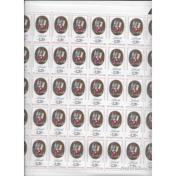 planche complte de timbres neufs de France 32