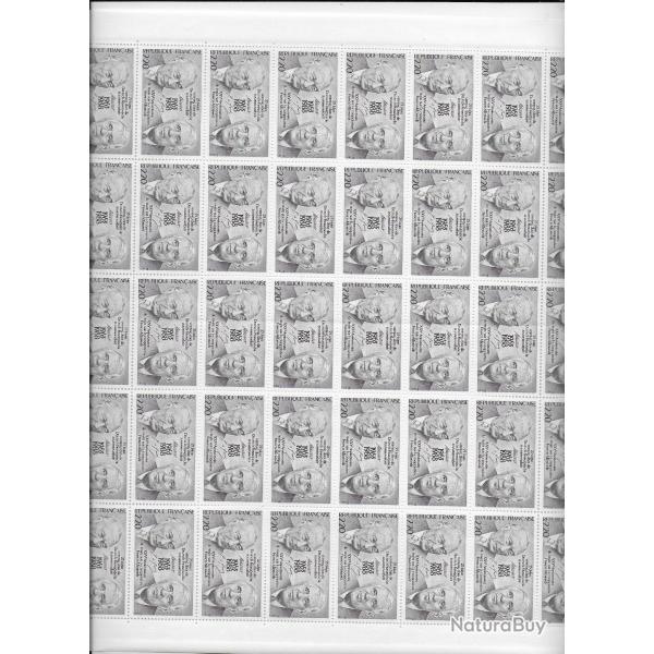 planche complte de timbres neufs de France 36