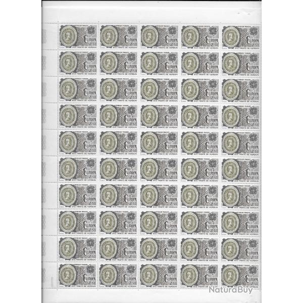 planche complte de timbres neufs de France 39