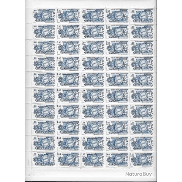 planche complte de timbres neufs de France 40