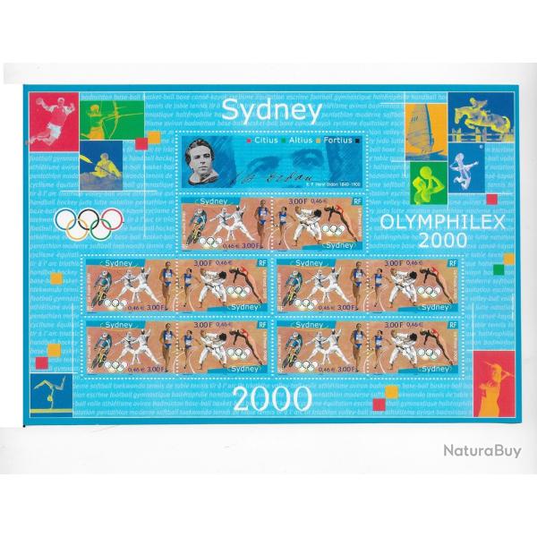 bloc postal de timbres neufs de France 2