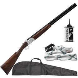Pack chasseur ! Fusil superpos&eacute; Yildiz extracteur plaine cal. 20/76 + fourreau + nettoyage