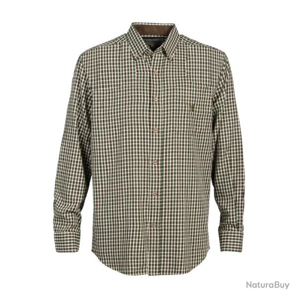 Chemise Enfant Percussion Petits Carreaux Marron Vert