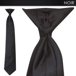 Cravate &agrave; clip - Noir