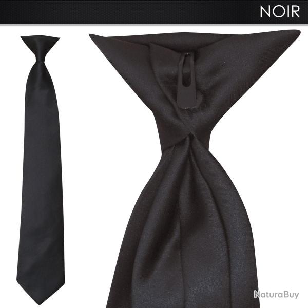 Cravate � clip - Noir