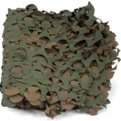 Filet de camouflage &agrave; la d&eacute;coupe (2,20m de large) - Vert/Marron Vert