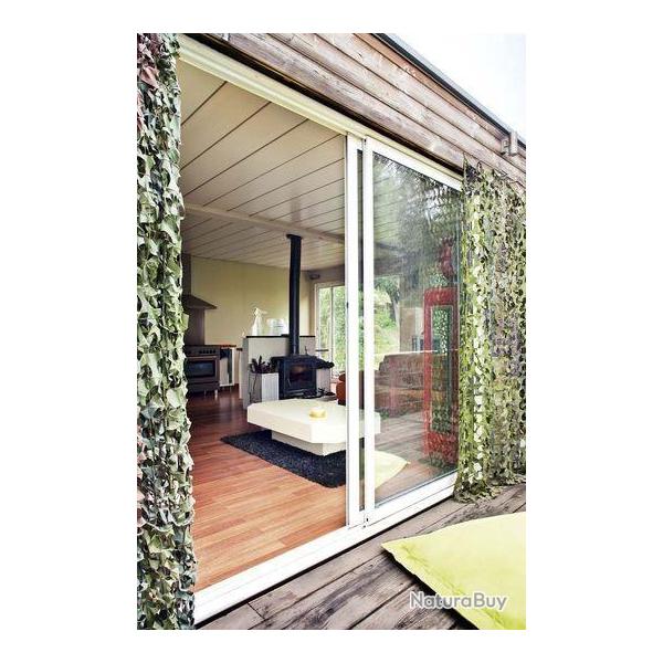 Filet de camouflage � la d�coupe (2,20m de large) - Vert/Marron Vert