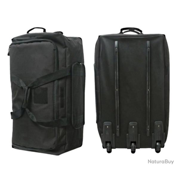 Sac Cargo 3 roulettes - 120 Litres - Noir