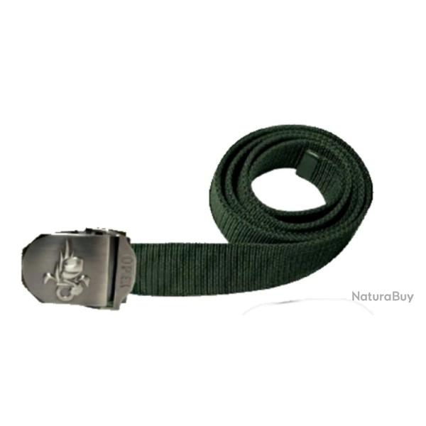 Ceinture boucle grav�e LEGION - Vert