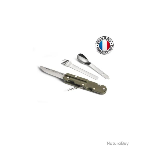 Couteau BIVOUAC Multifonction - Made in France - Vert