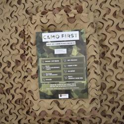 Filet de camouflage &agrave; la d&eacute;coupe Camo First (2m de large) - Beige clair/Beige fonc&eacute; Beige