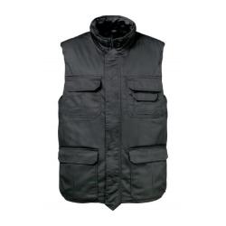 Gilet RANGERS sans manches Doubl&eacute; Polaire Noir
