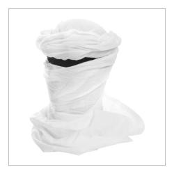 Ch&egrave;che militaire en Coton - Blanc