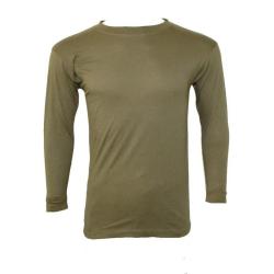Tee shirt Manche Longue 100 Coton Vert