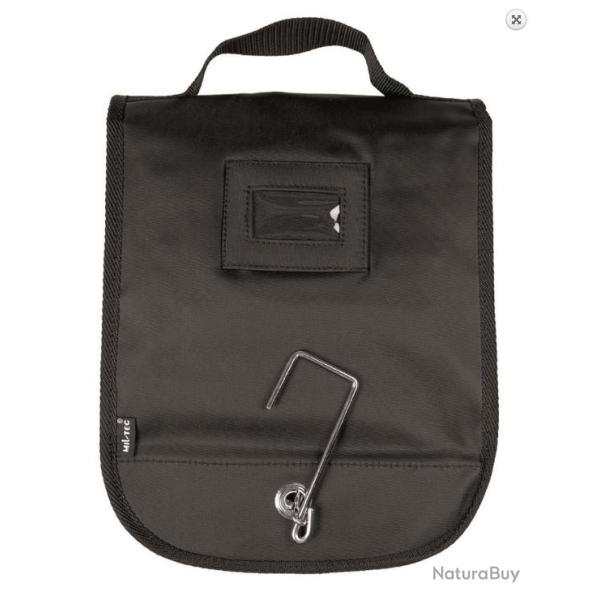 Trousse de toilette avec miroir Grand mod�le - Noir