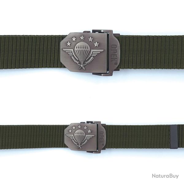 Ceinture boucle grav�e PARA - Vert