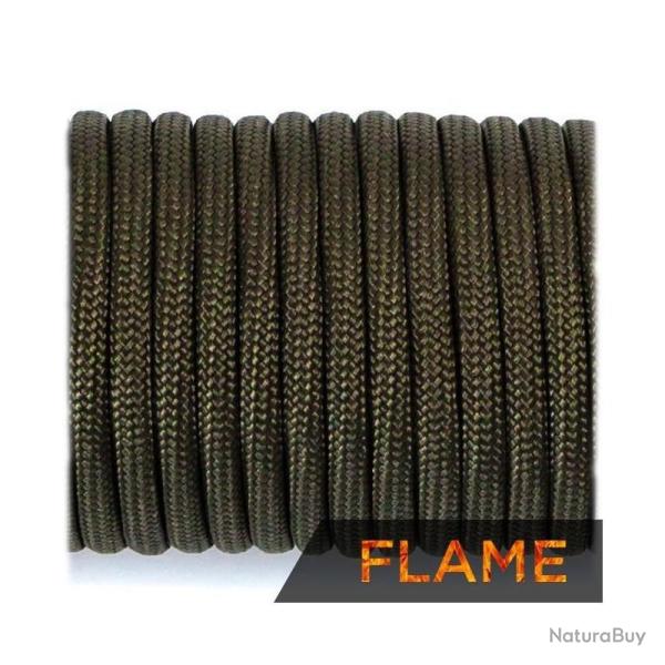 Paracorde Fire de survie - 10m - Vert