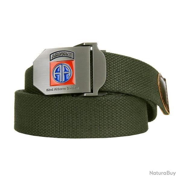 Ceinture en Tissu "82nd Airborne" - Vert