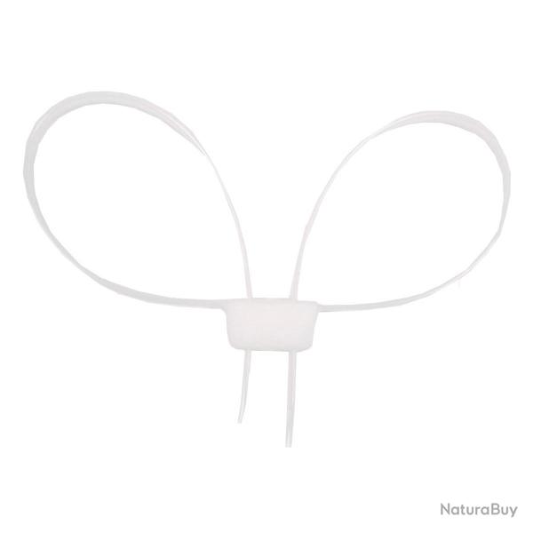 Menotte en Plastique Blanc