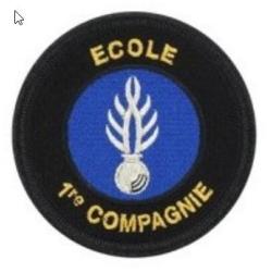 Ecusson Brod&eacute; - Compagnie d'Instruction des Gendarmes - D&eacute;partementale