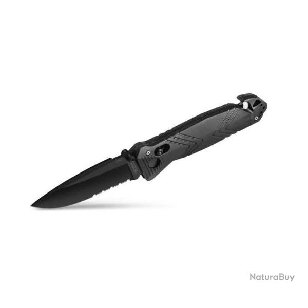 Couteau CAC Lame S�rration / Manche PA6 - Noir