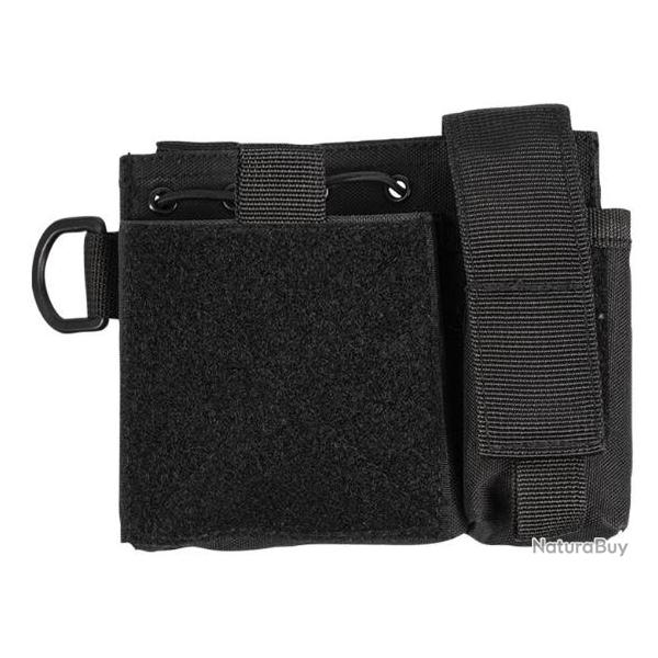 Poche plate molle Admin - Noir